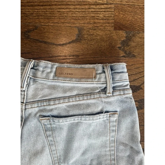 GRLFRND Helena Short in Kiki Womens Size 25 Light-wash Distressed Jean G0800 - Picture 10 of 10